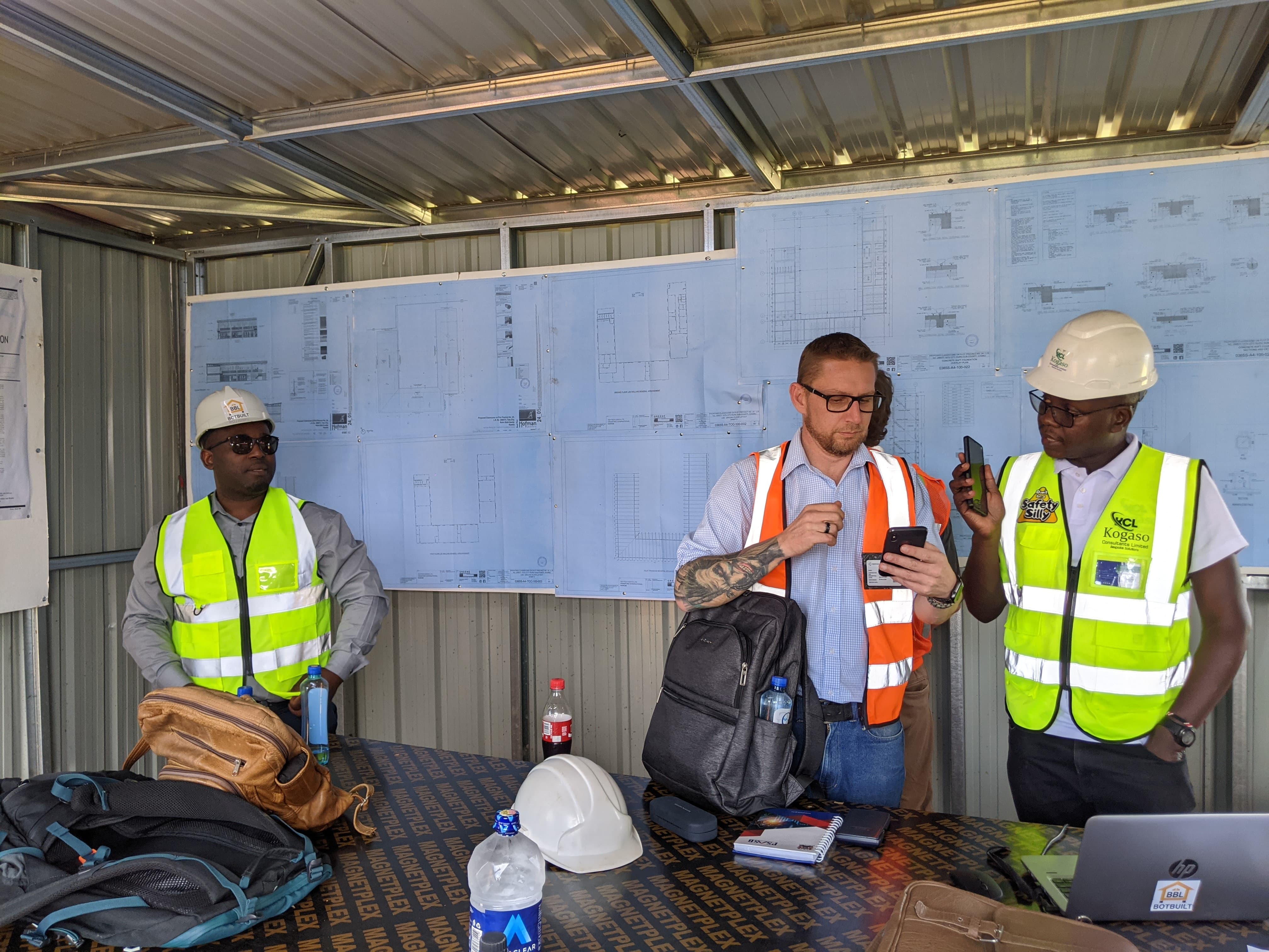 Kogaso Consultants team on site — landscape view